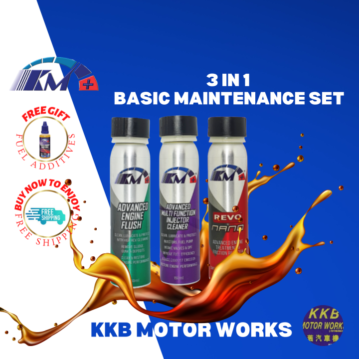 Basic Maintenance Set / 3 in 1 KM+ Advanced Engine Flush Multifunction