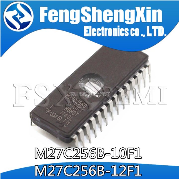 10pcs/lot  M27C256B-10F1 M27C256B-12F1 CDIP-28  Flash memory storage M27C256B