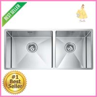 ซิงค์ฝังสแควร์ 2หลุม MEX BSC822 สเตนเลสBuilt-In Sink Square 2B MEX BSC822 2B SS **พลาดไม่ได้แล้วจ้ะแม่**