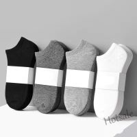 【hot sale】●▦✕ D19 1 pair Fashionable mens and womens sports socks solid color cotton socks comfortable and breathable boat socks economical