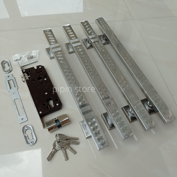 Fullset Handle Gagang Pintu Minimalis Pegangan Tarikan Pintu Rumah