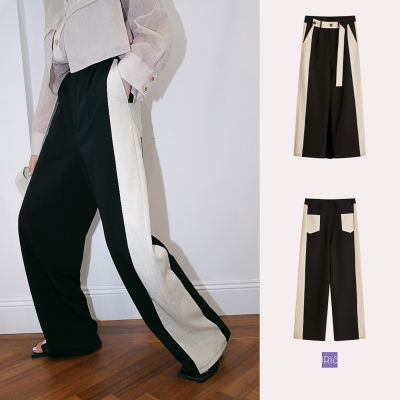 「 พร้อมส่ง」「สินค้าลิขสิทธิ์แท้」Iris Boutique IP006 11 oclock long pants ﻿﻿﻿(มีเข็มขัดด้วย) กางเกงขายาว มี2สี