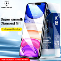 SmartDevil Super Smoothเพชรป้องกันหน้าจอสำหรับIphone 11 11Pro 11Pro Max X XS XR XSmaxฟิล์มกระจกนิรภัยเต็มครอบคลุมระเบิดล้างป้องกันBluelight 9Hความแข็ง