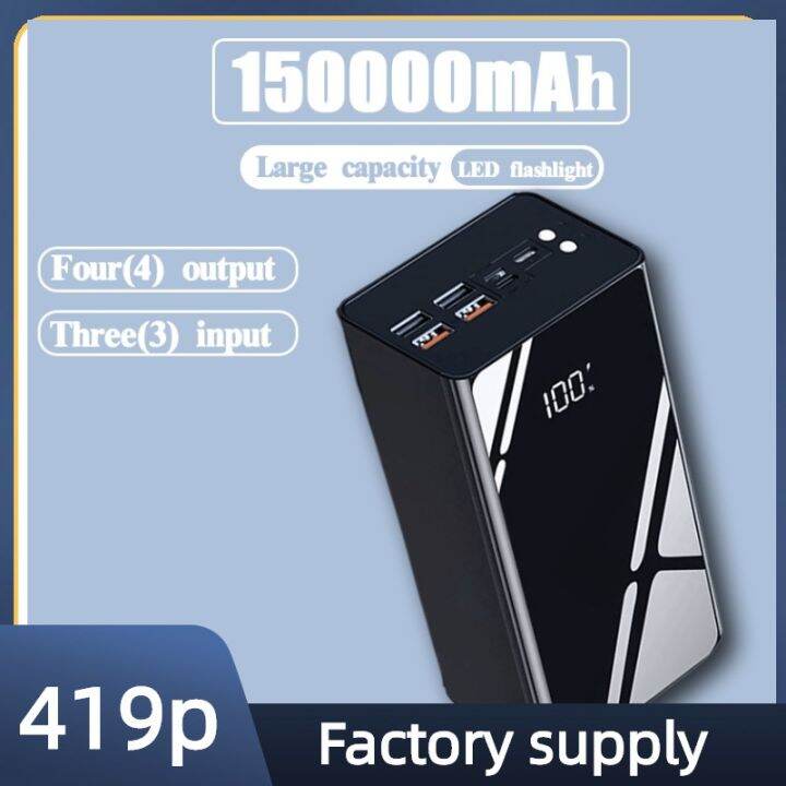 Powerbank Original 150000mah Fast Charging Powerbank Power Bank Heavy ...