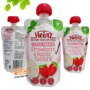 Váng sữa Heinz 120gr Nội Địa Úc - CHO BÉ TỪ 6 THÁNG TUỔI vị dâu