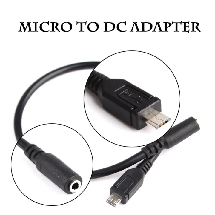 30Cm Micro USB Male TO DC 3.5mm Famale Audio RCA Jack Adapter USB Audio