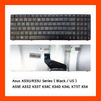 Keyboard Asus A53U K53U Black US แป้นอังกฤษ ฟรีสติกเกอร์ ไทย-อังกฤษ