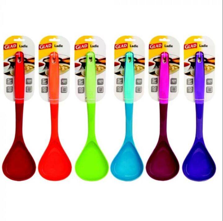 Glad Colorful Ladle Soup Spoon Holder Juice Punch Sauce Serving Spoon ...