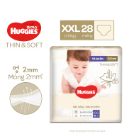 Tã quần cao cấp Hàn Quốc Huggies Thin & Soft size XXL - 28 miếng thumbnail