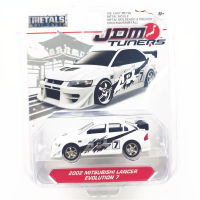 1:64 Fast &amp; Furious Mitsubishi EVO7 Honda NSX Datsun Nissan Toyota Diecast รถโลหะรุ่นรถของเล่นสำหรับเด็กของขวัญคอลเลกชัน