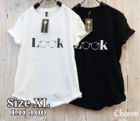 Cheron 17465-KAOS รูปสี่เหลี่ยมผืนผ้าผู้หญิงพอดีตัว XL เสื้อ Distro Chick Tops Kekinian ราคาถูกเสื้อยืดแขนสั้นทัมเบลอร์ผ้าฝ้ายเสื้อยืดลำลองคอมบ์เสื้อผ้าวัยรุ่นผู้ใหญ่ ABG Can สำหรับชุดกีฬาชุดกีฬาสีพิเศษสีดำขาว