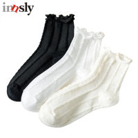 Ruffle Female Socks Medium Tube Cotton Lolita Bow Cosplay Princess uniform Costumes Accessories Women Socks