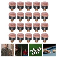 【LZ】□๑﹍  20Pcs Replacement Pool Cue Cue Tips Tips Tips Cue Billiard Screw Portable Tips Stick Cue