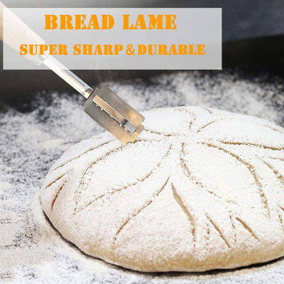 ชุดกดสิวทำขนมปังมีด้ามจับไม้ชุดกดสิวทำเค้กสำหรับใช้ในบ้านเบเกอรี่คาเฟ่ใช้ลูกแบดมินตันทนทานคุณภาพสูง