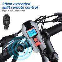 Led Bike Light 3 In 1 Bicycle Front With Speedometer 4 Lighting Modes 6 Sounds Accessories