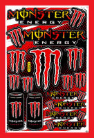 สติกเกอร์ Monster 998 สติกเกอร์แต่งรถ สำหรับรถมอเตอร์ไซค์ ติดรถยนต์ หมวกกันน็อค โลโก้  Stickersยอดฮิด จำนวน 1 แผ่น