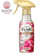 CHAI XỊT THƠM LÀM PHẲNG QUẦN ÁO HƯƠNG HOA FLAIR CHAI 270ML - HÀNG NHẬT NỘI