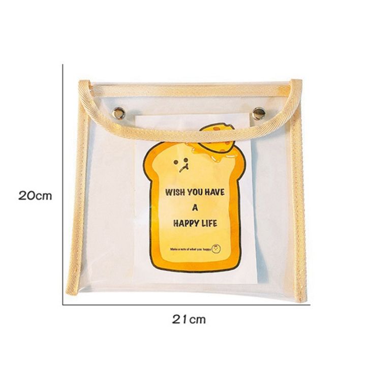 pvc-snap-button-bag-pencil-case-test-paper-stationery-storage-bag-capacity-waterproof-transparent-document-bag