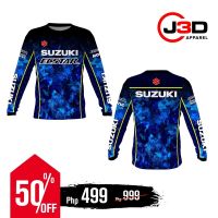 เสื้อกีฬาแขนยาว ลาย suzuki racing 1 premium dri-fit สําหรับขี่รถจักรยานยนต์