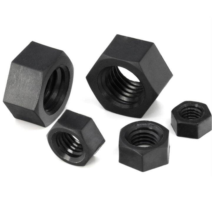 10pcs-plastic-hex-nuts-m2-m2-5-m3-m4-m5-m6-m8-nylon-pa66-heat-insulation-hexagon-lock-nut-thread-bolt-cap-black-white-clear