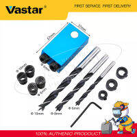 Vastar 14 ชิ้น/เซ็ตพ็อกเก็ตหลุมจิ๊กเปลี่ยน 6/8/10 มิลลิเมตรเจาะคู่มือแม่เหล็กกลับเดือยจิ๊กชุดไม้เจาะสำหรับไม้ jointing