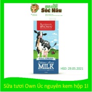 DATE 05.2022 Sữa tươi Australia s Own milk hộp 1 lít