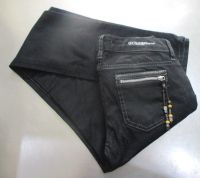 Guess Jeans Starlet Womens Low Waist Straight Leg Slim Fit Pants Size 26/28 Blk