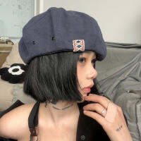 ญี่ปุ่น Designer Beret 2023ใหม่ Mori R จิตรกรหมวกสำหรับ Womwn เกาหลีรุ่นสีทึบบาง Cloud Berets สำหรับชาย Gorras