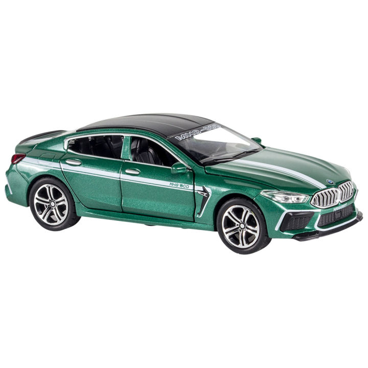 1-32-bmw-m8จำลองล้อแม็กรุ่นรถ-mhb800เด็กรถสปอร์ตรุ่นของเล่นเด็กเสียงและแสงดึงกลับรถเครื่องประดับ