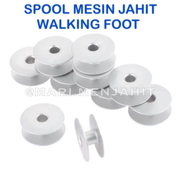 Spool / Spull / Bobbin Aluminium - Mesin Jahit Walking Foot Spool Lebar ...