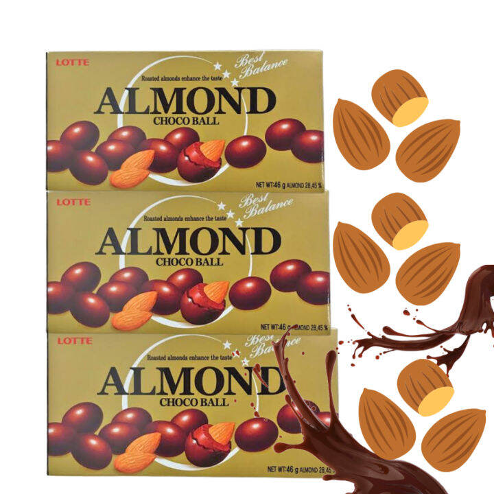 Lotte Almond Choco Ball 46g Chocolate Imported Lazada PH