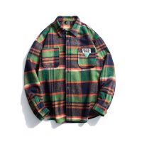 [COD] 2022 spring new version mens tops plaid casual loose men