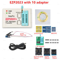 2022 New IN EZP2023 USB SPI Programmer Full Set with Adapters Test Clip Sop816 Support 24 25 93 95 EEPROM Flash Bios Minipro