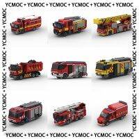 รถซีรีส์ Ycmoc บล็อกตัวต่อเบลเยียมดัตช์นิวยอร์กลอนดอนเทคโนโลยีโมเดลหน่วยดับเพลิงอิฐของเล่น DIY ยานพาหนะชื่อแบรนด์