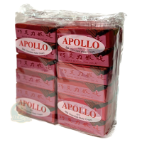 Apollo เวเฟอร์เคลือบครีมนมช็อกโกเเลต​    ขนาด​  12​ กรัม​ บรรจุ​ 4​ แพ็ค​ (  12​ ชิ้น​/แพ็ค)​