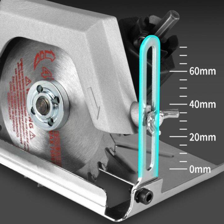 สว่านไฟฟ้าติดตั้ง4quot-เครื่องเลื่อยฉลุวงกลม45เอียงแบบปรับได้ฐานตำแหน่งตัดลึกอะแดปเตอร์เครื่องมือไฟฟ้า