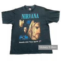 เสื้อยืดวินเทจ NIRVANA สีดำ (มีสินค้าพร้อมจัดส่ง)