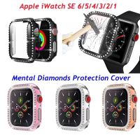 ✾ เคส Apple Watch Apple Watch SE iWatch Series 2 3 4 5 6 SE เคส Mental Diamonds Protection Cover 38 40 44mm