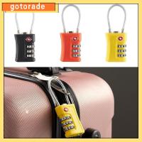 GOTORADE ทีเอสเอ รหัสล็อค3หลัก ป้องกันการโจรกรรม เครื่องมือรักษาความปลอดภัย ล็อครหัสผ่านศุลกากร ทนทานต่อการใช้งาน กุญแจล็อคกุญแจ ล็อคตู้เก็บของ การเดินทางการเดินทาง