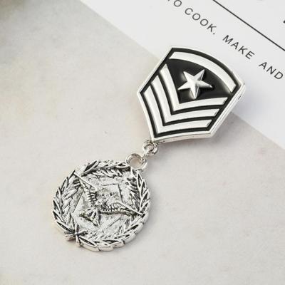 LazaraLife จี้รูปนกอินทรี Star เหรียญ Pin ทหารของสะสม Veteran ของขวัญรักชาติ