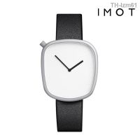 ⌚ นาฬิกา TOMIs pebble watch quartz fashionable men and women belt simple square new niche T077