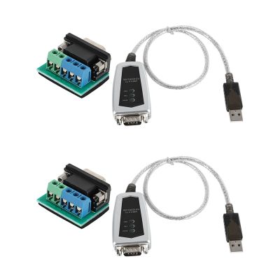 2X USB to RS485 RS422 Serial Converter Adapter Cable FTDI Chip for Windows 10 8 7,XP and Mac