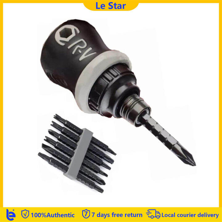 Mini 13 in 1 Ratchet Precision Screwdriver Removable Cross Double Head