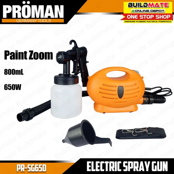 PROMAN Spray Gun Paint Zoom Electric Sprayer 800ml 650W PRSG6560
