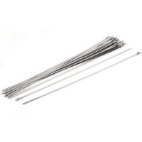 304 Stainless Steel Cable Ties Self-Locking Cable Ties, Multi-Function Exhaust Winding 100 Pieces of Cable Ties