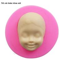 3d Baby Face เครื่องมือทำอาหารซิลิโคนแม่พิมพ์เค้กช็อกโกแลตลูกอมเยลลี่เบเกอรี่ Fondant เค้กตกแต่งเครื่องมือ F0885