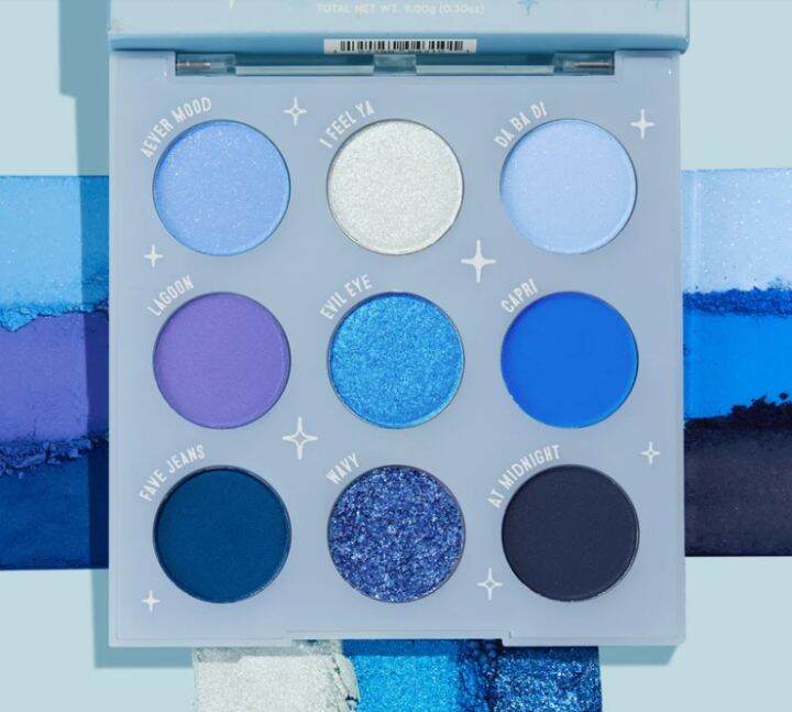 ของแท้ Colourpop Eyeshadows Blue Velvet สีใหม่ โทนสีฟ้า Lazada.co.th