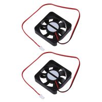 2X DC 12V 2 Pins Connector Brushless Cooling Fan 50mm x 50mm x 10mm