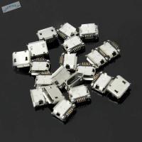 GNAIXLY 5 Pin SMD SMT 5-Pin ปลั๊กตัวแปลง B ปลั๊กตัวเมียประเภทไมโคร USB ขั้วต่อหลอดไฟ LED