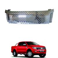 กระจังหน้า ชุบโครเมี่ยม สำหรับ Ford Ranger ปี 2011-2015 ฟอร์ด เรนเจอร์ คุณภาพดี ส่งไว